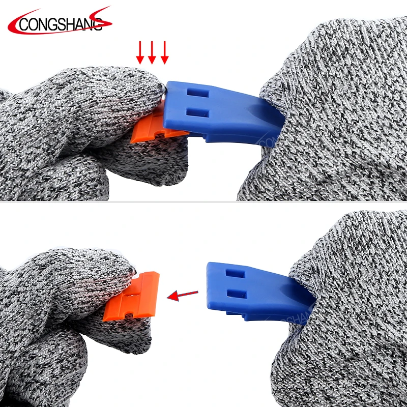 Muti-Purpose Razor Scrapers Knife + Refillable Razor Blades Ideal for Glass Window Paint Decals Tool Application