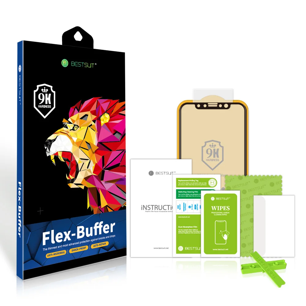 For iPhone 13 Pro Highly durable Protective Film Anti-Shock 9H Flexible Glass Screen Protector Film China Factory Manufacturer