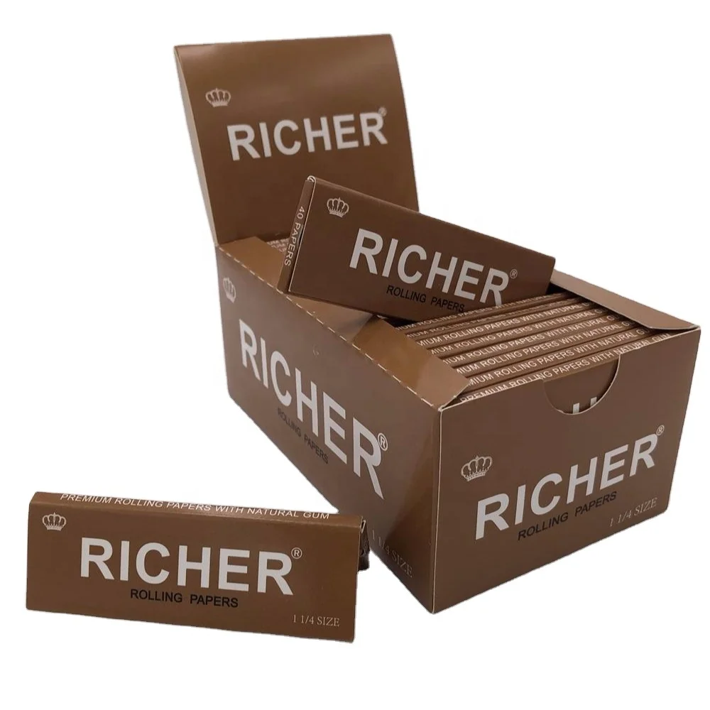 King Size Slim Unbleached 14gsm Hemp Smoking Paper