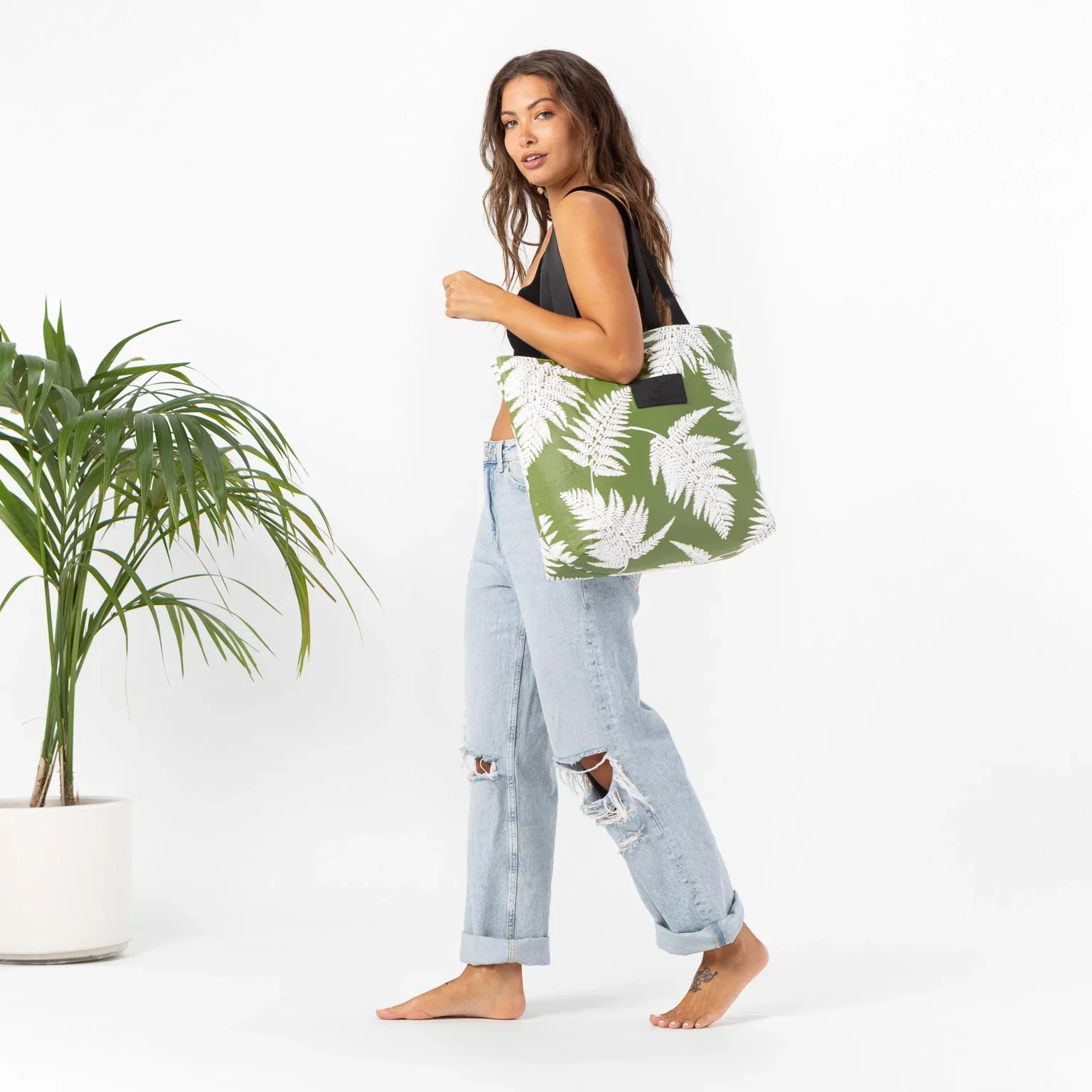 Large Custom Washable Eco Friendly Tear Resistant Shopping Beach Handbag Fashion Zipper Dupont Tyvek Paper Tote Bag