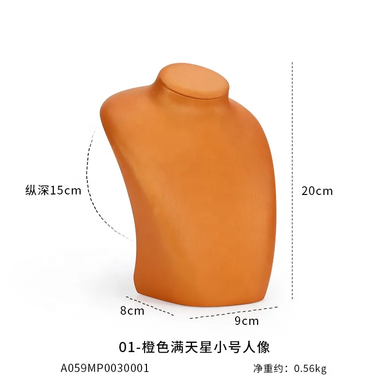 Top quality hot pink & orange necklace display stands for jewelry making