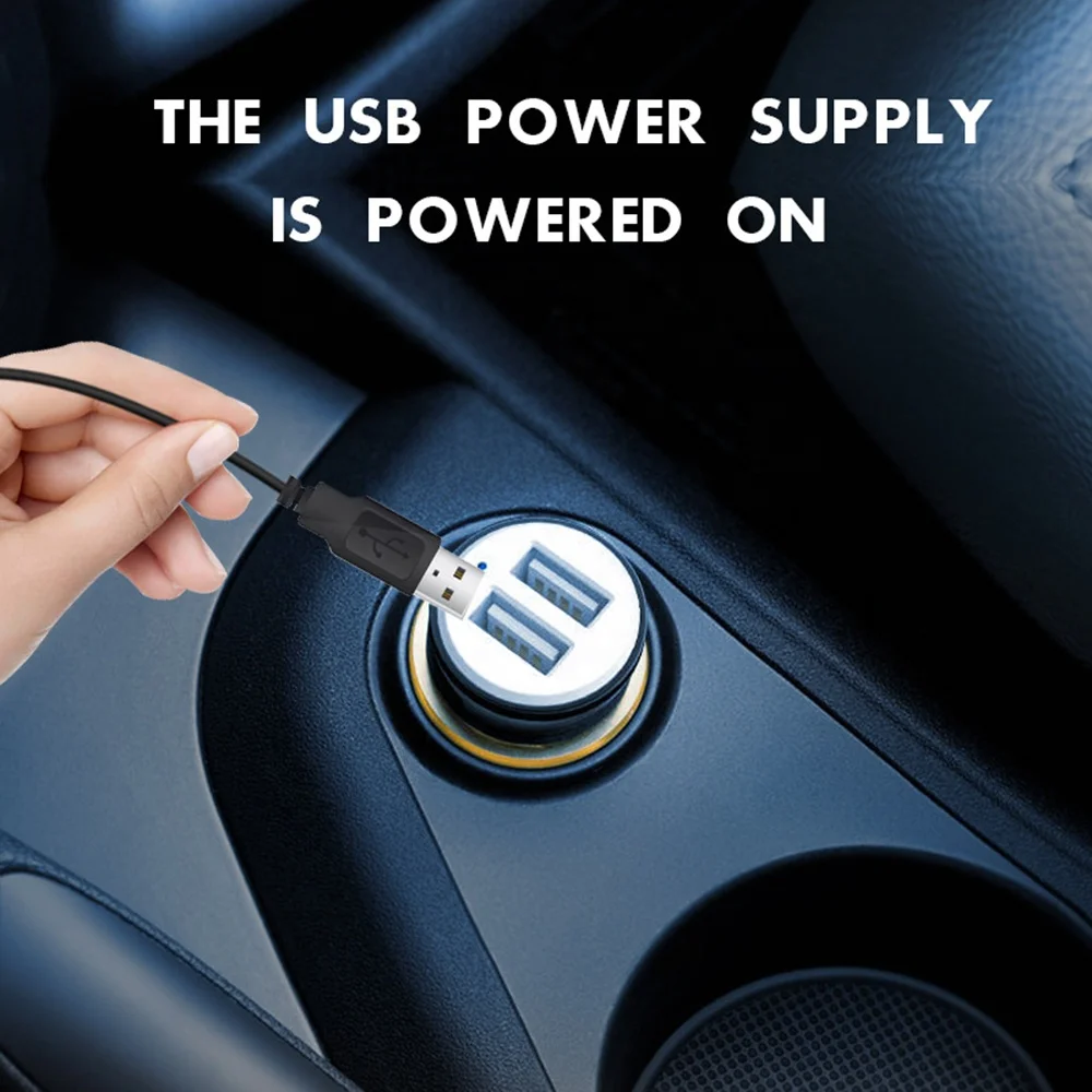 3/5m USB Remote Car Decorative Ambient Lamp 64 Color Interior Dashboard Lights Optical Fiber Neon Atmosphere Light Strip