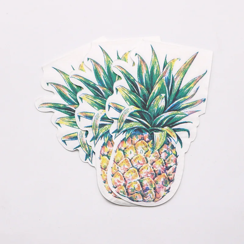 Wholesale Super Absorbent Special Shape Colorful Soft Pattern Portable Disposable Paper Napkins