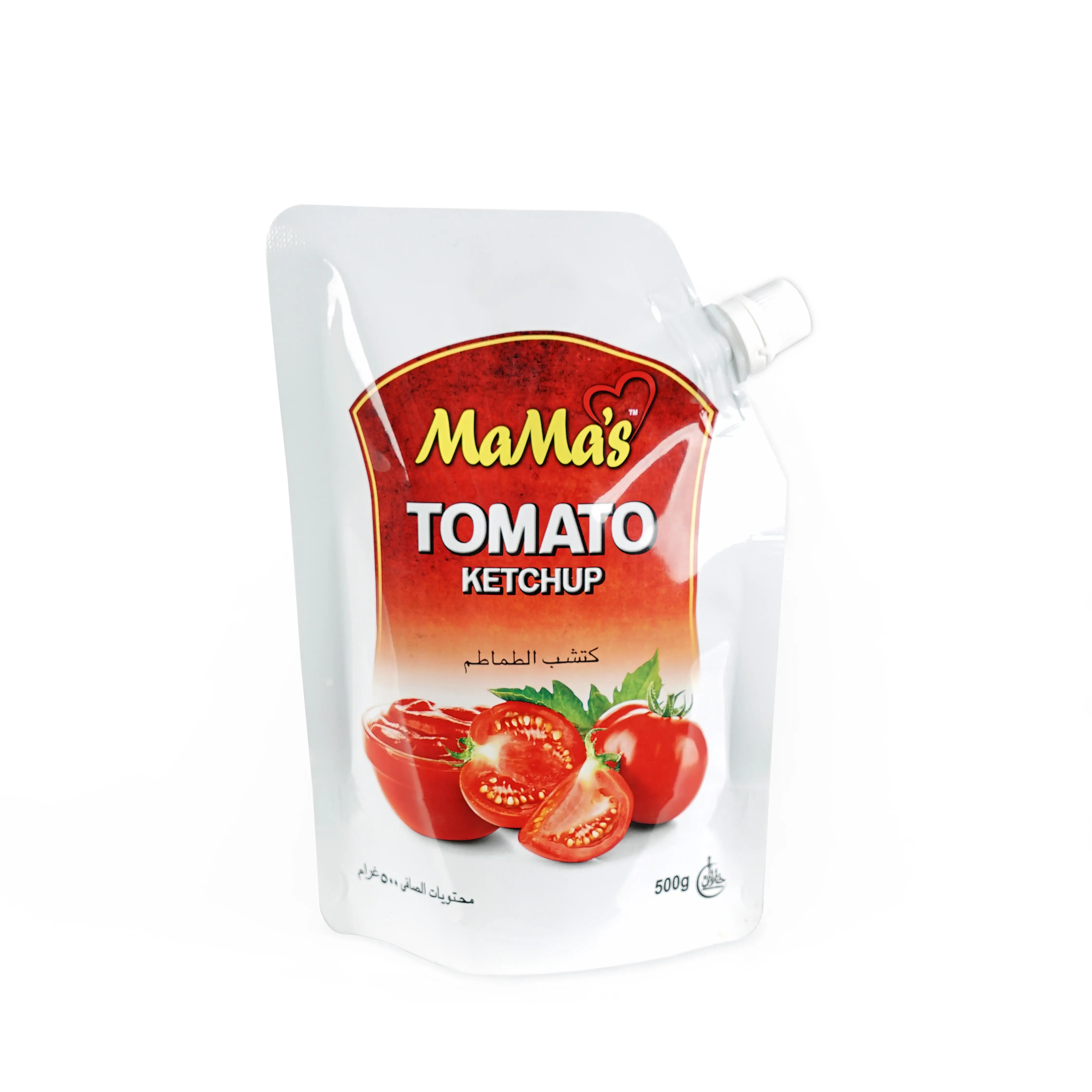 High Quality Liquid Stand up Plastic Tomato Sauce Kechup Packaging Spout Pouch Resealable Plastic Bags Doypack With Nozzle