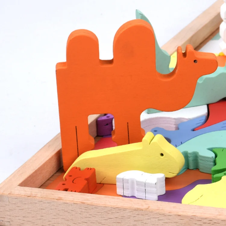 Kids balance training animals imaginative play Stacking up game for fun toddlers Crazy animal blocks