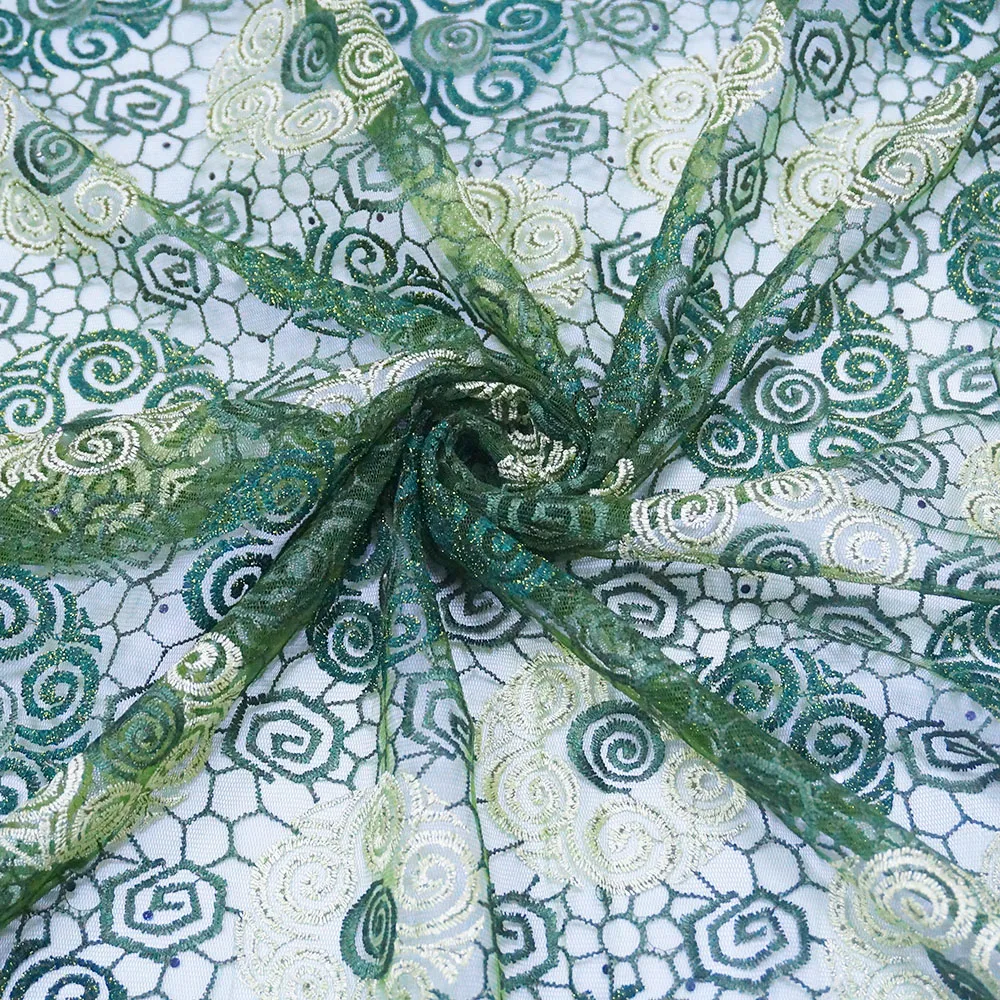 High quality  Nigerian Fabrics french lace 2019 Fashion lace african style Swiss voile lace fabric for wedding dress  SH16