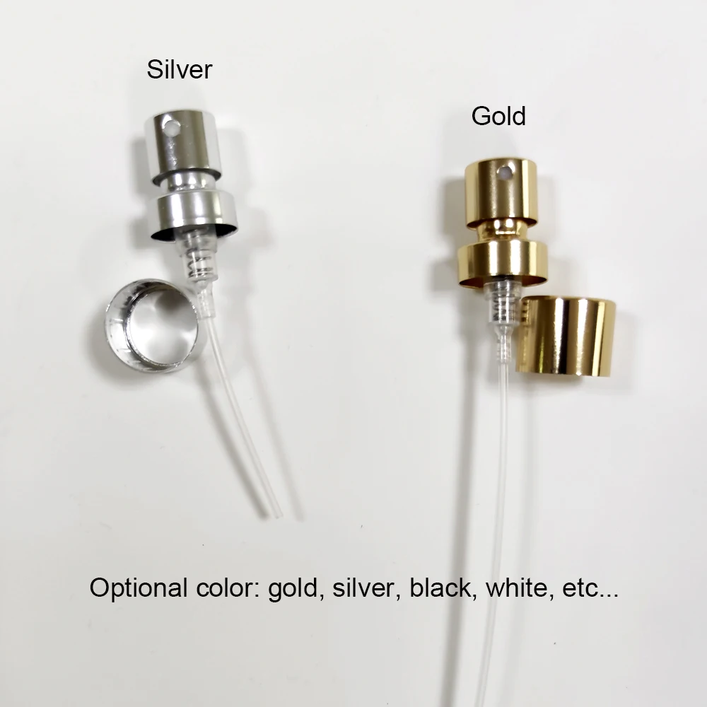 pressurized sprayer mist pump fea15 15mm black matte gold silver cylindrical screw spray crimp bottle atomizer perfume pump