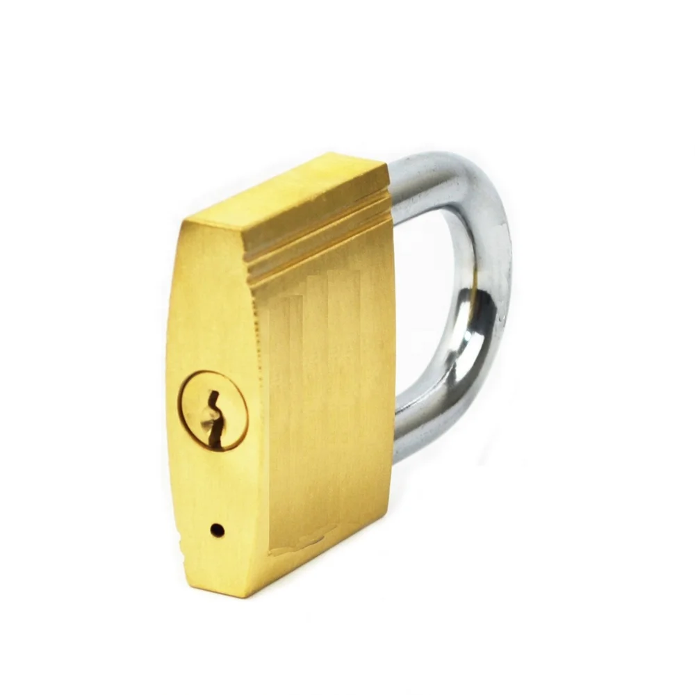 Wholesale price brass material 25mm short shackle padlock with key