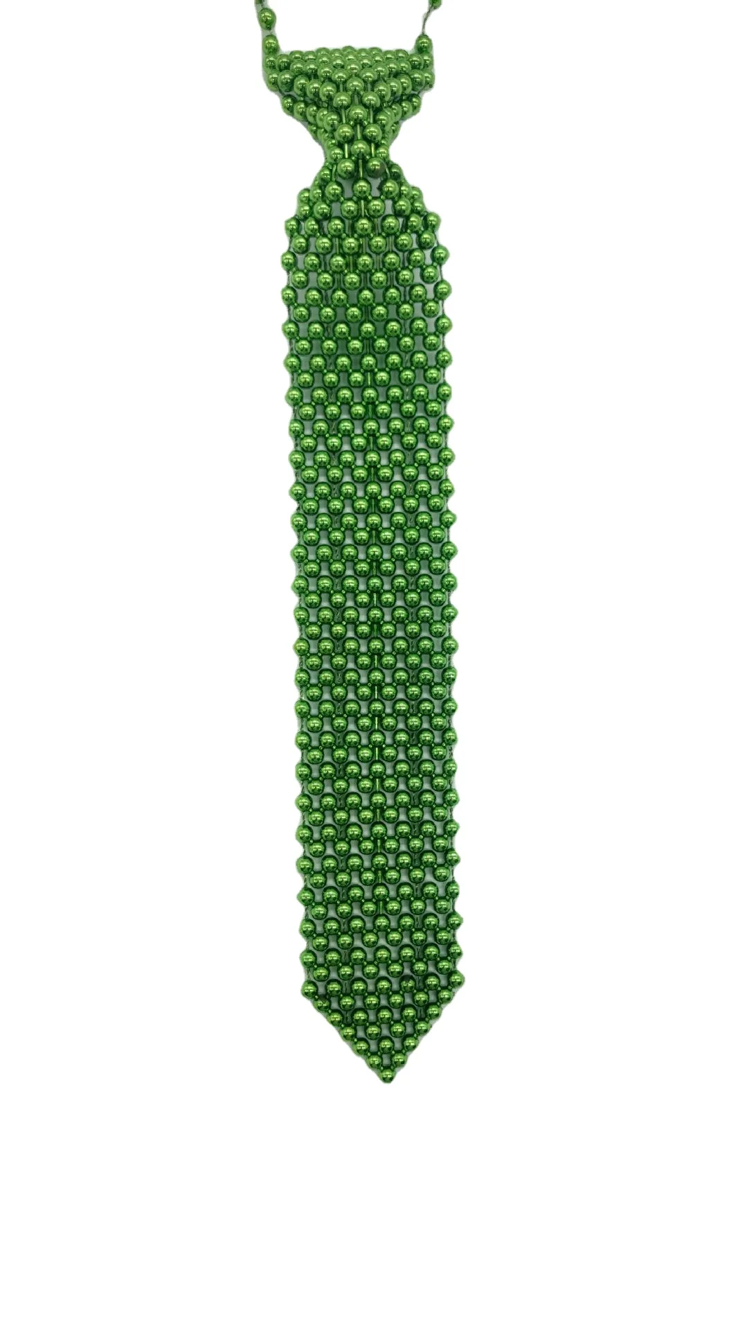 Plastic tie beaded thread