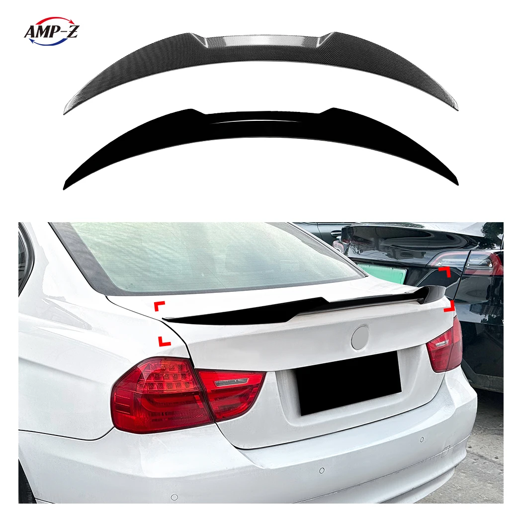 E90 M4 Style Gloss Black Plastic Material Rear Trunk Spoiler Auto Body Kits For BMW 3 Series E90 2005-2012 Car Spoiler