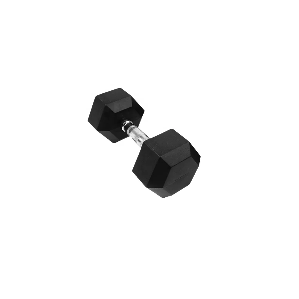 
In stock ready to ship fillable fitness 10 kg hex dumbbell rubber for sale for exercise 