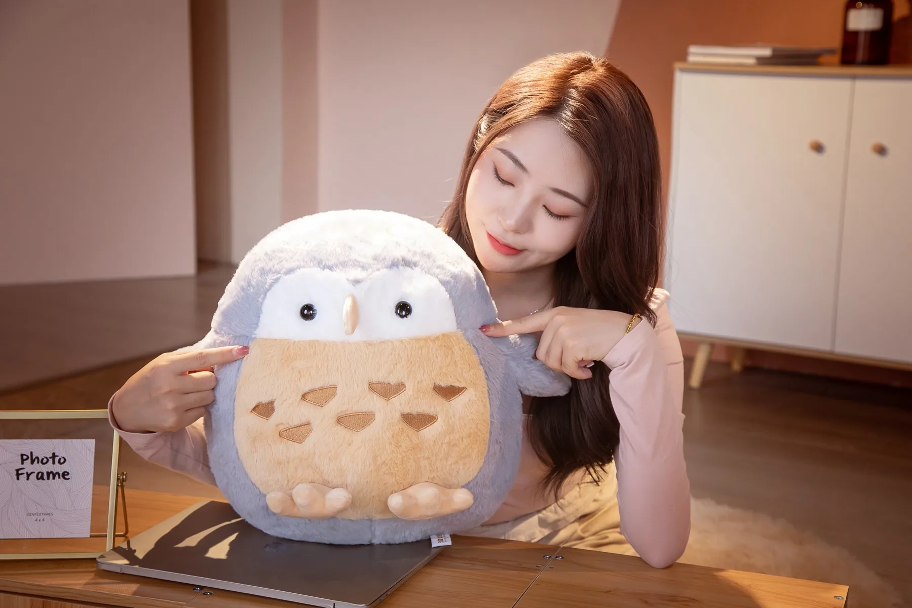 soft Owl Doll Cartoon Plush Toys Creative Pillow Dolls Rag Doll Stuffed Animal Toys  for Kids