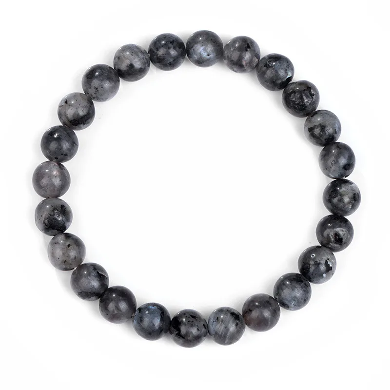 Bracelet natural stone beads ladies bracelet black agate stone elastic bracelet foreign trade jewelry hot sale4mm6mm8mm