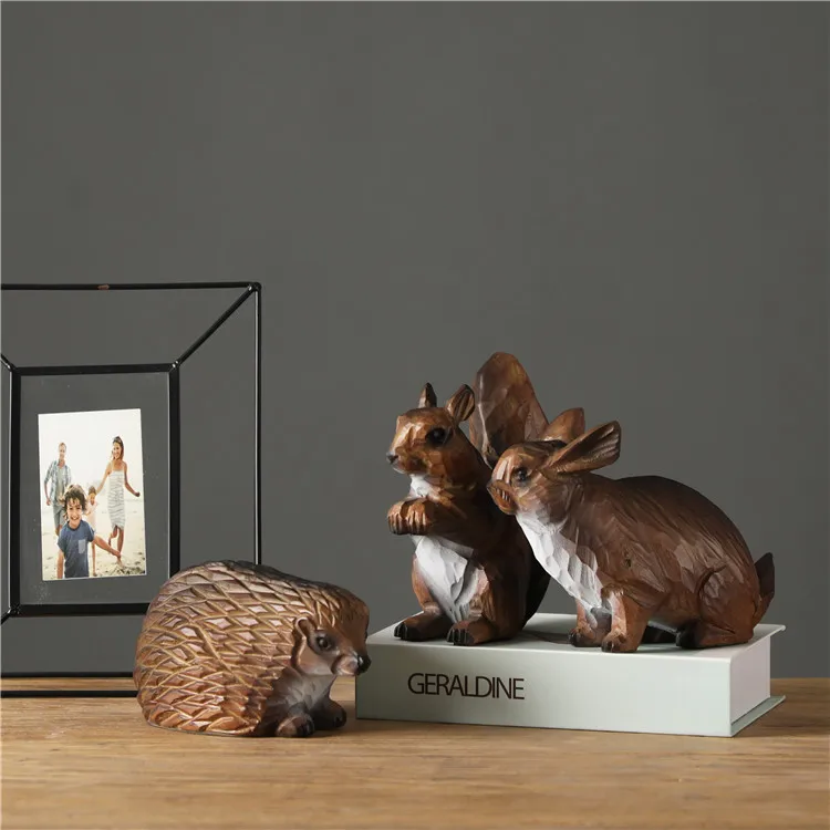 Wholesale Nordic Suit Home Decoration Accessories Resin Animal Sculptural Tabletop Statue Nordic Ornaments Home Decor