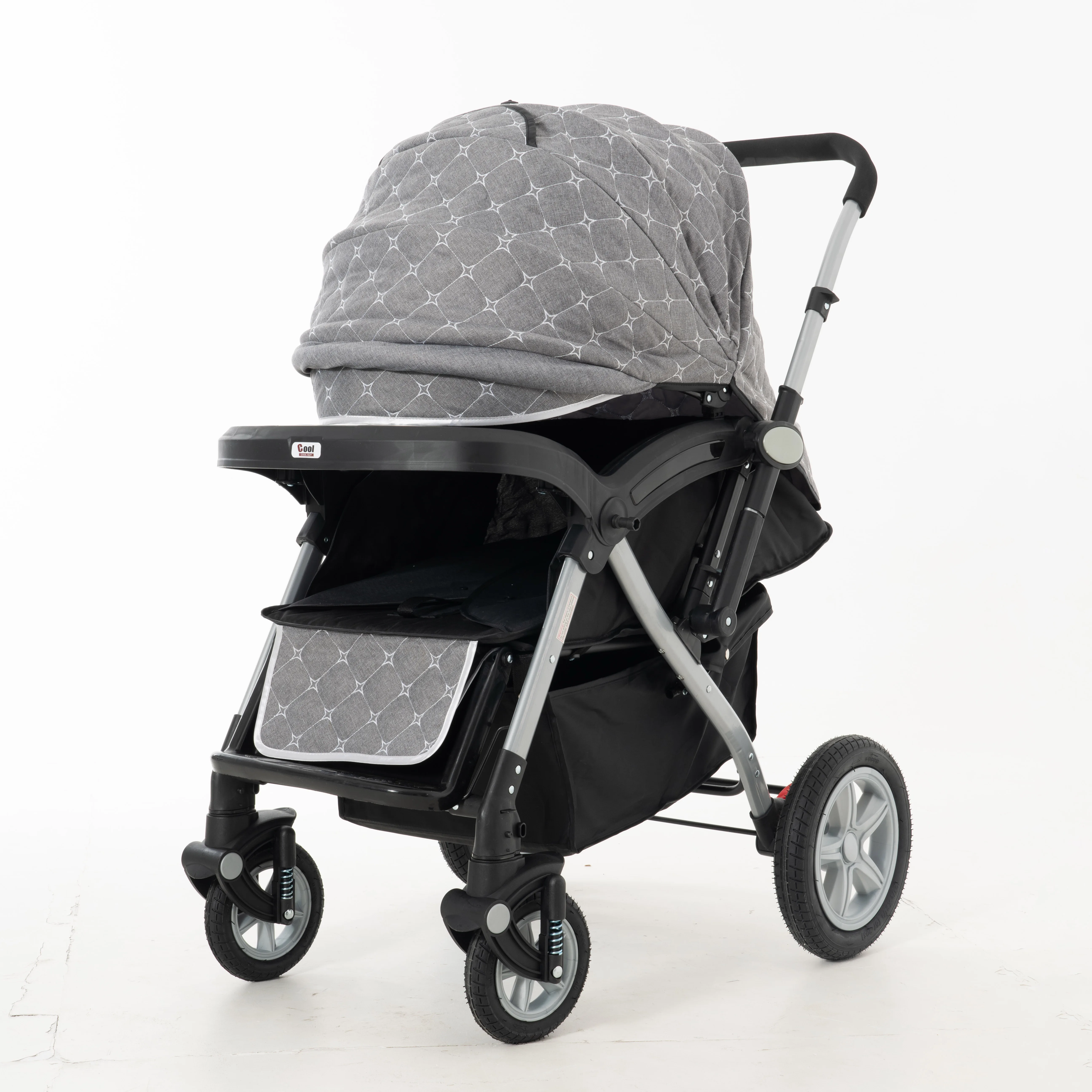hot selling portable folding baby stroller for boys and girls aged 0-3 years old with sit can lie with Foot cover warm pram