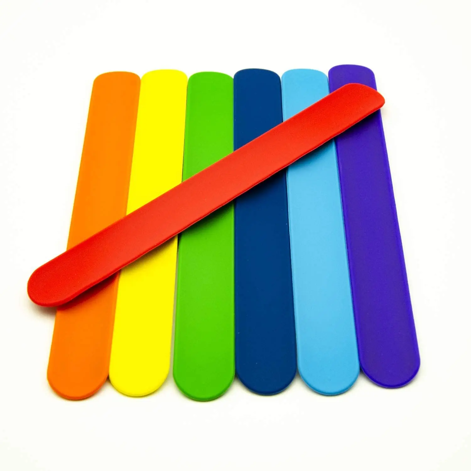 Wholesale bulk cheap custom eco-friendly rubber snap wristband recycled blank silicone slap bracelet for promotion