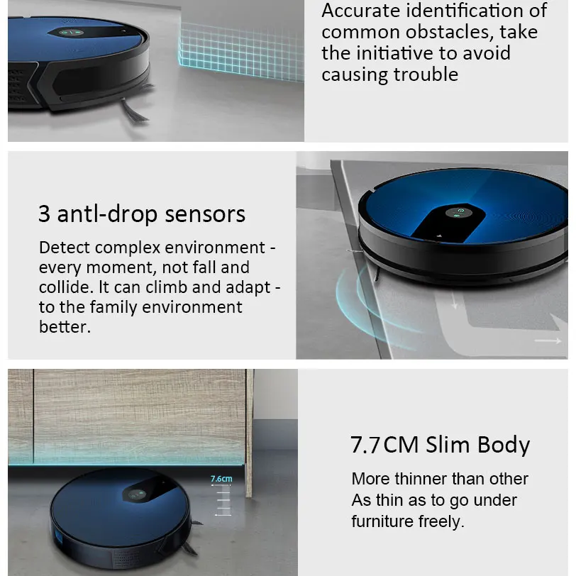 The best smart robot cleaner dry and wet Alexa Google Voice Prompt automatic cleaning house robot vacuum cleaners