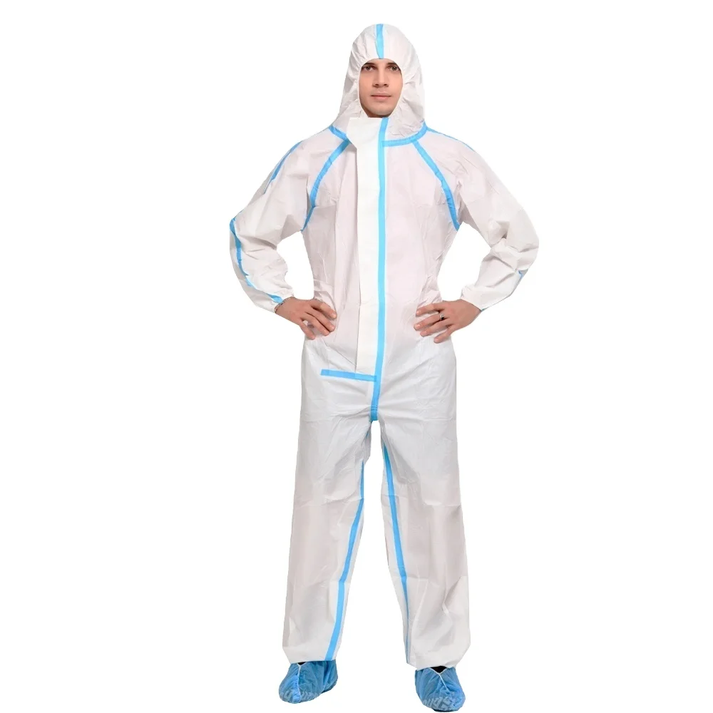 Industrial Safety Category Iii Ppe Protective Suit Hazmat Suit Ppekit Disposable Coveralls