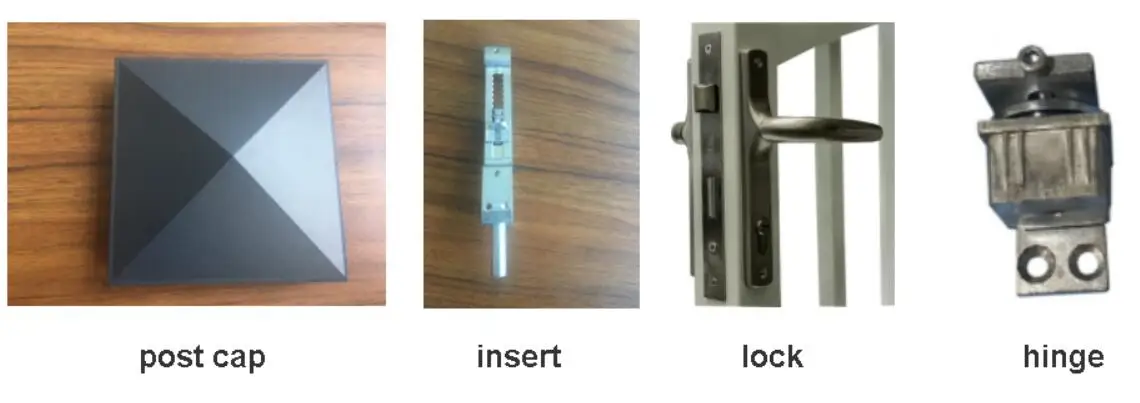 manual metal garden safe secure swimming pool fence gate doors handles sliding door locks