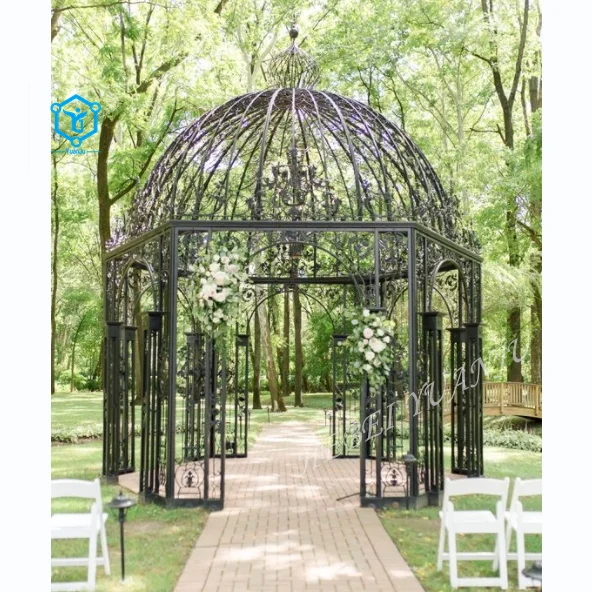 YUANJU cast european style wrought iron wedding gazebo