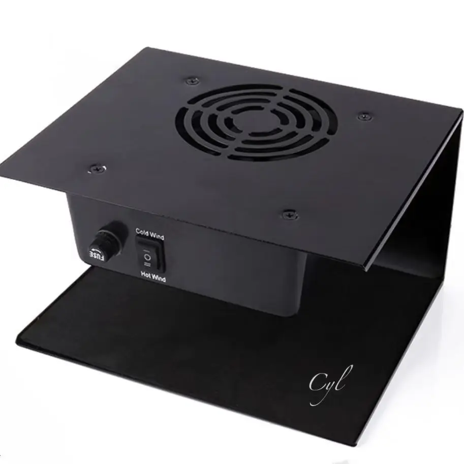 High Power 300W Black Electric Gel Polish Curing Lamp With Automatic Sensor Hot And Cold Wind Air Nail Dryer