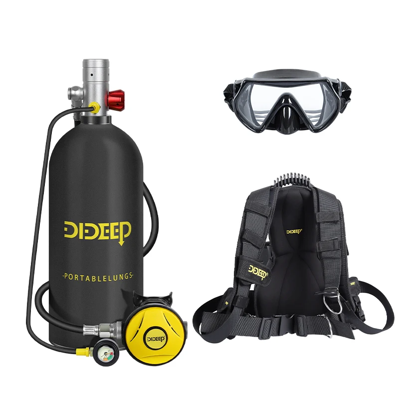 DIDEEP 40-50Mins Underwater 3L Scuba Dive Air Tank Diving Cylinder Kit