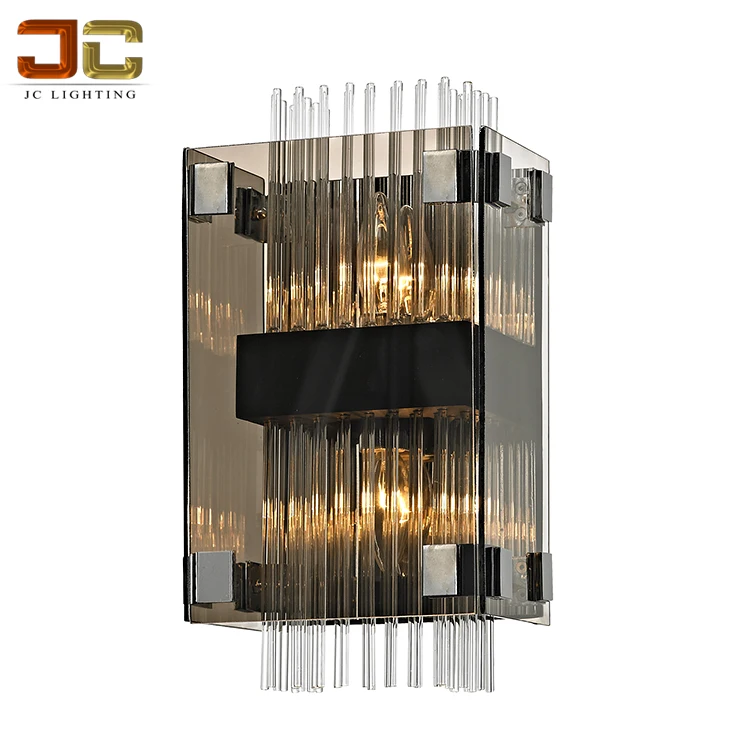 zhongshan modern crystal bathroom black acrylic wall lamp chandelier