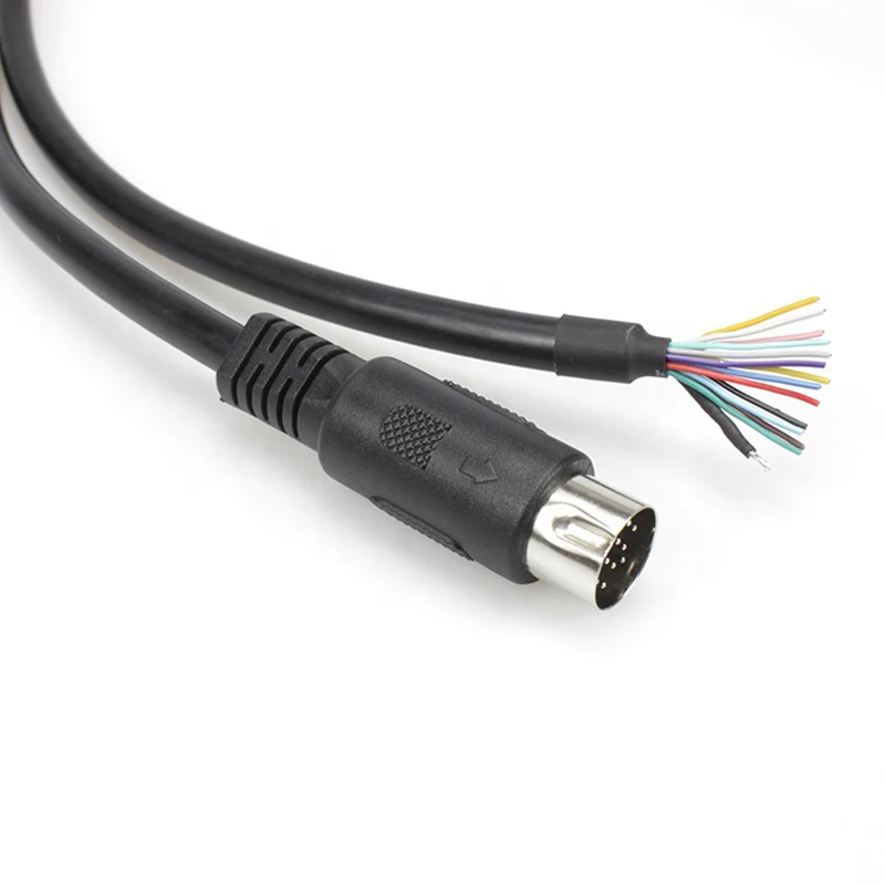Пользовательский экран Луженый провод открытый конец 24AWG 26AWG 13 PIN DIN