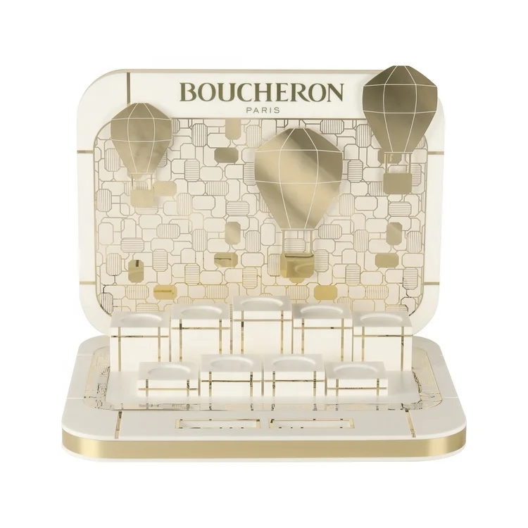 New Customized Acrylic, Cosmetics Display Shelves, Skin Care Products Lucite Jewelry Stand Rack Acrylic Headband Display Holder