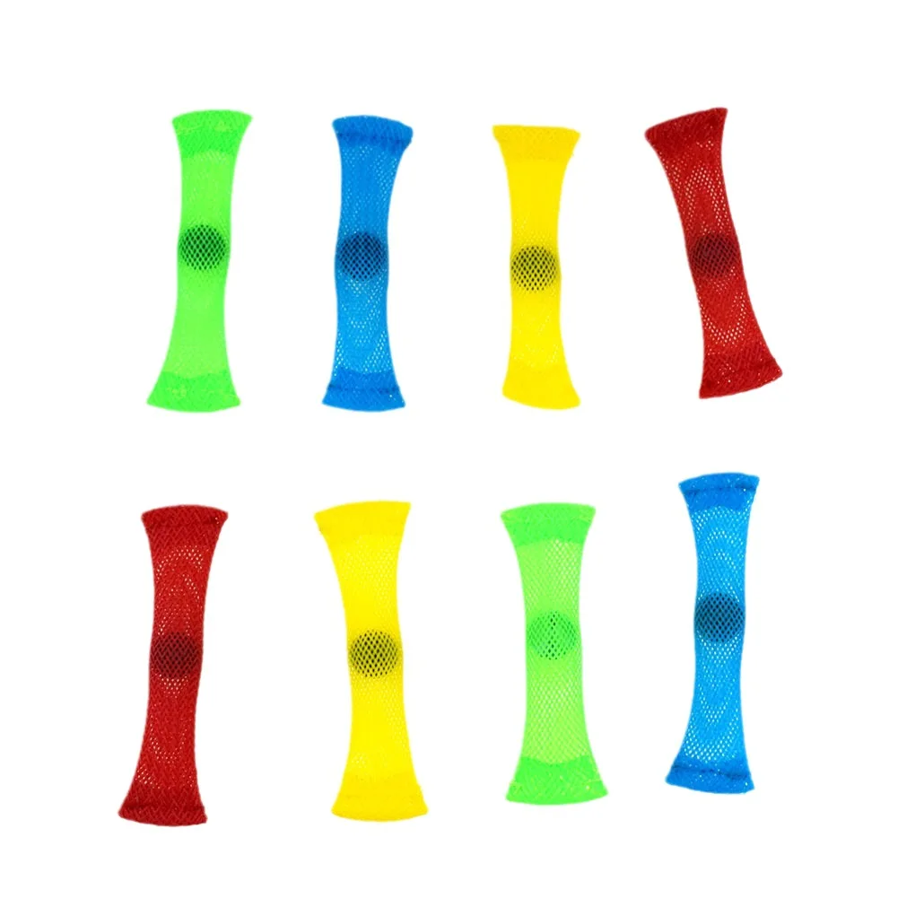 2025 New Bright Colored Fidget Marble Montessori Toys Mesh And Marble Fidget Toys For Adults Kids Marbles Mesh Top Toy