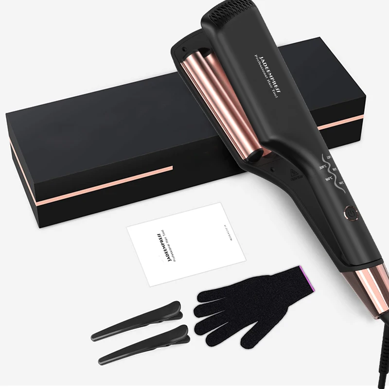 Professional Ceramic Titanium 3 Barrel Curling Iron Hair Wave Rotating Portable Salon Hair Crimper Hair Curlers