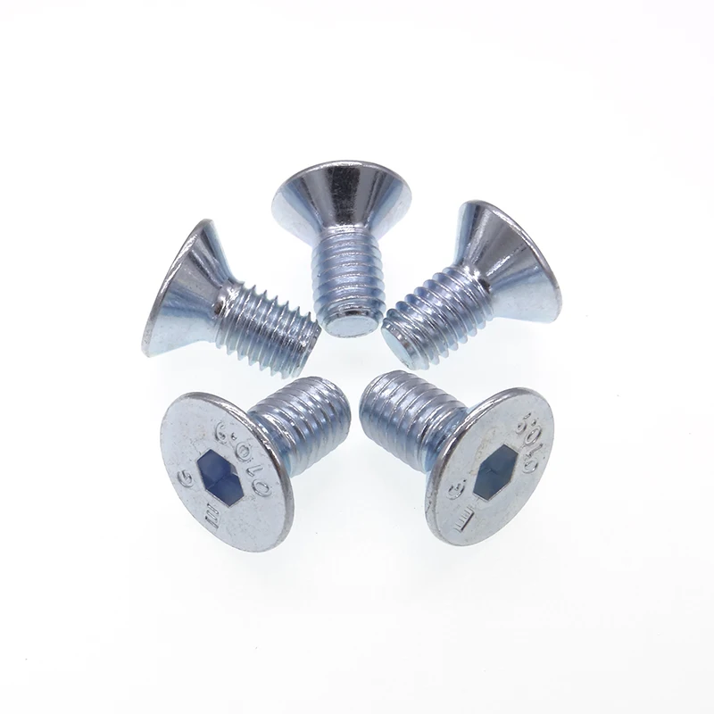 Factory direct M2 M2.5 M3 M4 M5 304 Flat Pan Head Screws Stainless steel Hexagon Socket screw Ultra Low Head Cap Screws