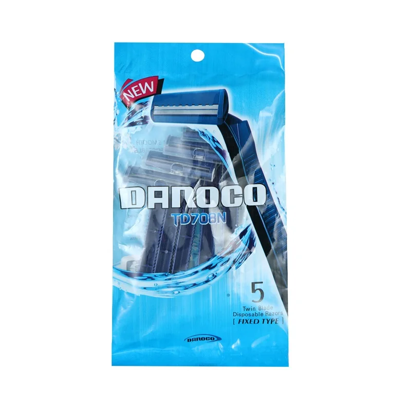 
Eco Friendly Double Twin Blades Best Quality Disposable Shaving Razor 