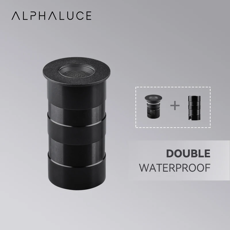 ALPHALUCE Upgraded Waterproof Garden Lighting Deck Spotlight Led Inground Light Floor Recessed Lights
