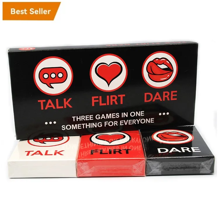 Talk Flirt Dare Cards Game Multiplayer Romantic Conversation, Dare To Take Risks Table Game Card Couple Party Game
