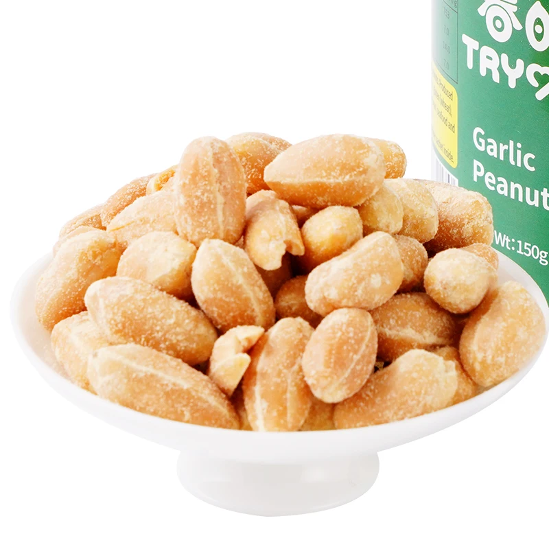 2 Crispy Canned 150G Roasted Garlic  Coated Peanuts Snacks