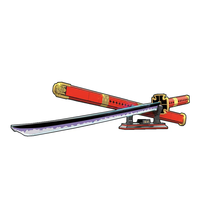 Wholesale cheap high quality anime character sabres DIY plastic assembled katana models