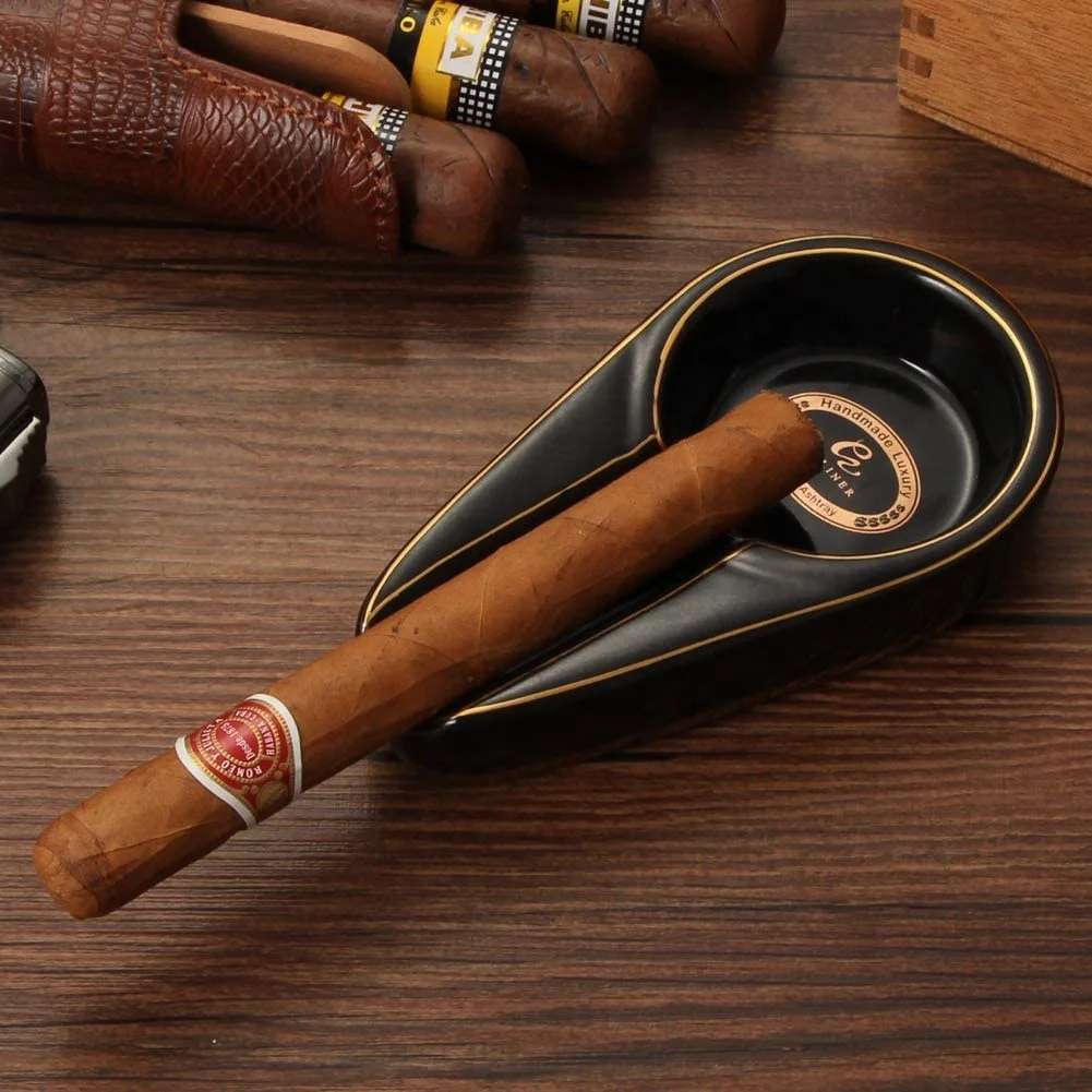 Travel Ceramic Cigar Ashtray for Home