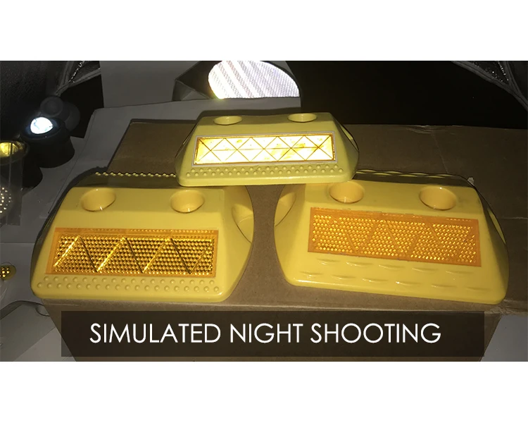 2024 SLDD18 150 см ABS пластиковые дорожные отражатели кошачий глаз шпильки с 2 отверстиями одна сторона отражающие маркеры