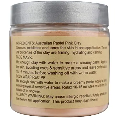 hot sale OEM private label hydrating skin care facial product firmness Australian pink clay mask powder for all skin