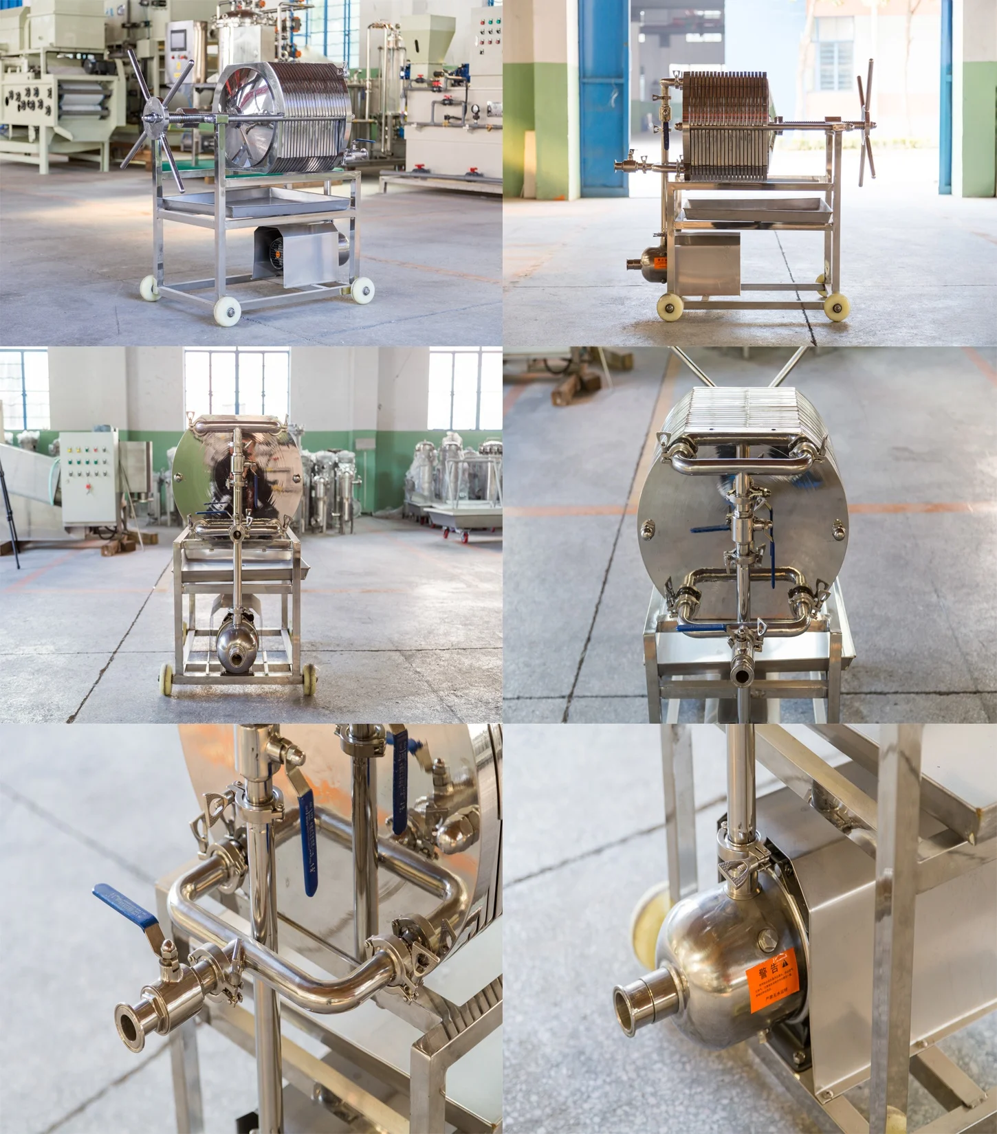 Stainless Steel Filter Press for Wine Beer Filtration