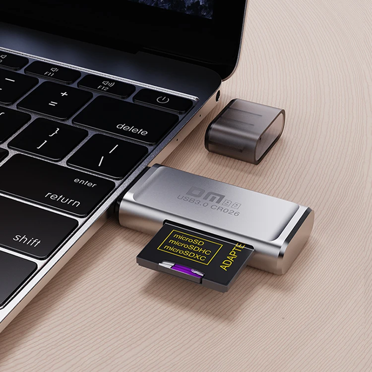 All In One USB 3.0 Micro TF SD Flash Memory Card Reader Aluminum Alloy Smart Card Reader