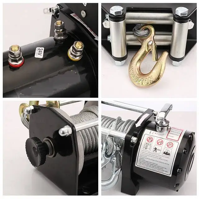 Winch 8000lbs 12v Professional Winch For Light Off-road Vehicles Electric Winches With Ce Certification