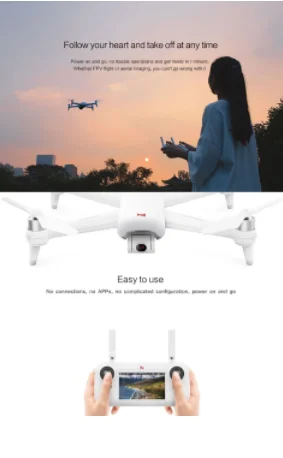 Дрон xiaomi глобальной версии fimi a3 5 8G 1080p камера