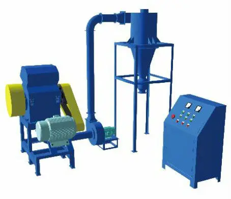 Xinda CSJ-500C Rubber Crusher fiber nylon separator for tire recycling tire grinder