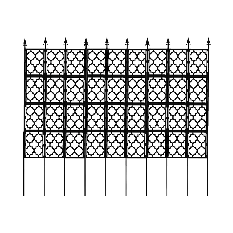 Decorative Foldable Metal Plastic Coated Trellis Garden Fencing Trellis Rose Support Climbing Plant Plastic Garden Trellis