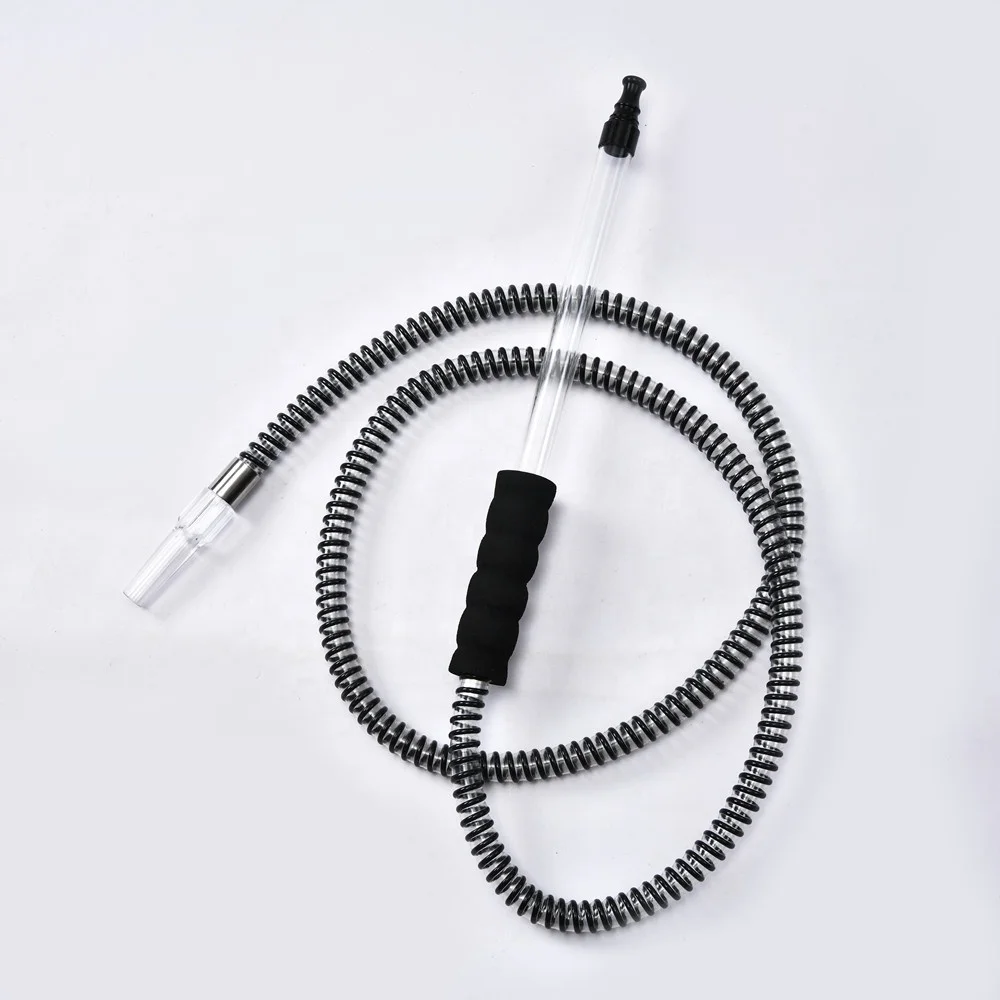 High Grade Hookah Shisha Smoking Pipe Shisha Hose Silicone Hookah Hose with sponge acrylic Handle