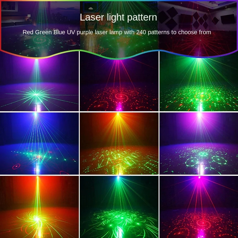 Ktv Mini Laser Lighting Christmas Disco PStage Light Rgbw Led Moving Heads Stage Lights Dj