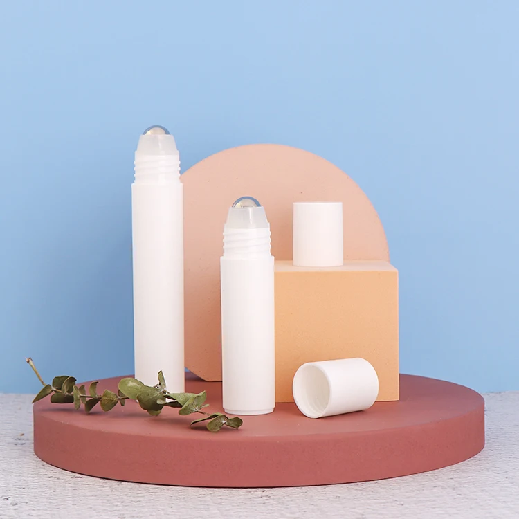 Wholesale 20ml 30ml White Plastic Deodorant Roll on Bottle with Steel