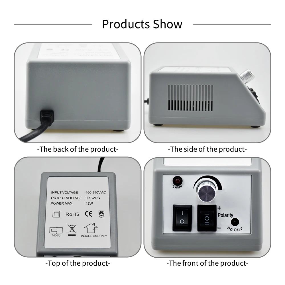 Electric Nail Drill Machine Portable Electrical Nail File Polishing Tool Manicure Supplies